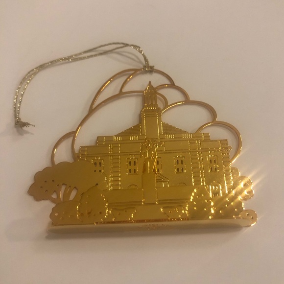 Vintage Tamerlane 24K Gold Finish & Wallace Silversmiths Christmas Ornament USA - Picture 2 of 12